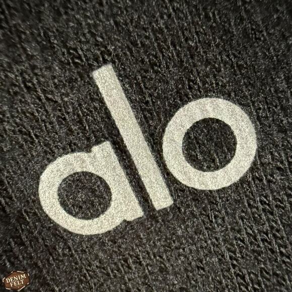 Alo Yoga Soho Sweatpant Black Alolux Relaxed Fit Lounge Joggers Size Medium - Picture 13 of 15